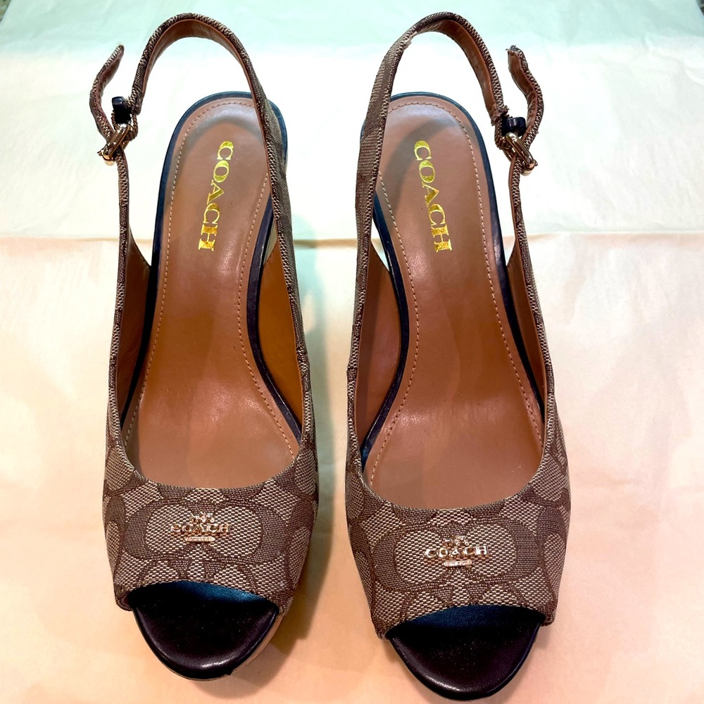 Coach Wedges, Size 8.5